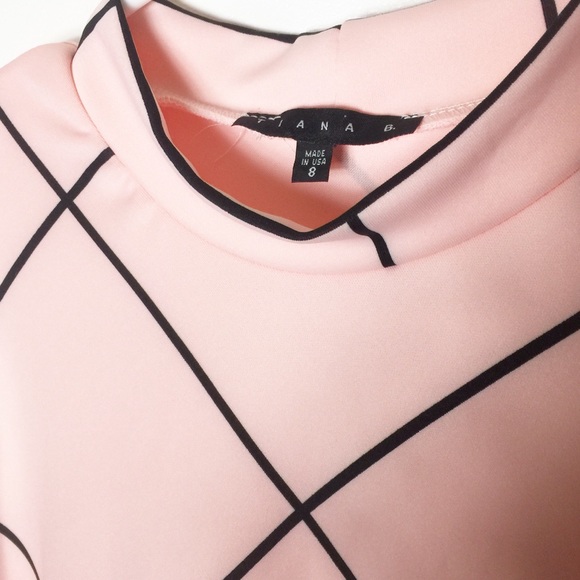 Tiana B. Pink Black Sleeveless Mini Dress C3 - Picture 6 of 7